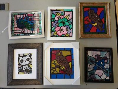 Stained Glass window painting